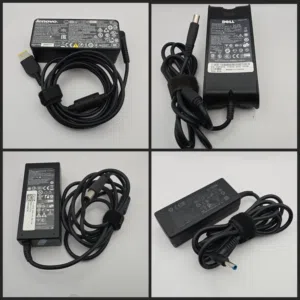 متوفر شواحن لابتوب اصليه مستعمله نظيفه جدا HP ، DELL ، LENOVO