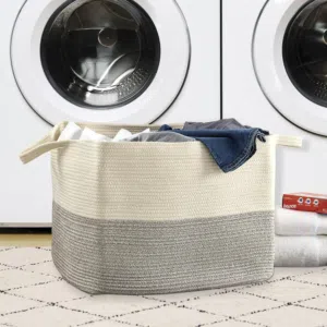 Woven Laundry Storage Basket Bin, 22 Inch New Unused