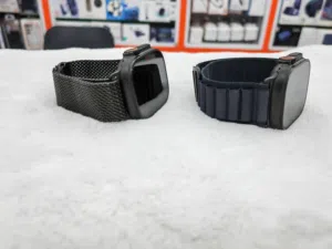 Apple Watch Ultra 3 Black Edition 49 MM Taitanium Milanese Strap and Black Alpine Loop strap
