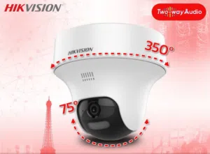 كميرة مراقبة بجودة 6 ميجا PTZ 360 اتصال صوتي بشكل مباشر - مايكروفون - رويؤ ليلية