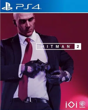 لعبة hitman 2 نسخة بلايستيشن 4 مع علبتها و مستلزماتها