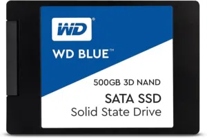 SATA SSD WD BLUE 500GB بحاله ممتازه جدا جدا جدا