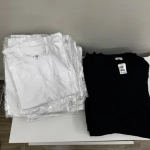 Plain T-Shirts Bundle – 55 Pieces (Brand New)