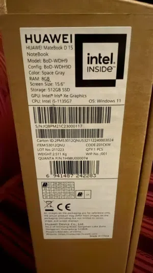 Huawei mate book d15 laptop