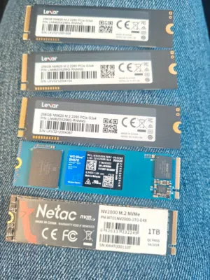 5x M.2 NVMe SSDs for Sale (Sizes: 256GB / 500GB / 1TB)