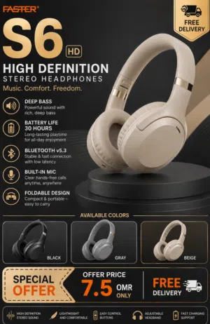 Stereo Headphones HD Free Delivery