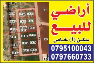 Residential Land for Sale in Amman Al Yadudah