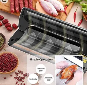 هذه آلة تغليف بتفريغ الهواء من DLC.   القوة: 100 واط.  الموديل: DLC-37452.  الميزات: شفط قوي، مناسبة