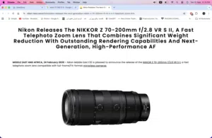 Z 70 200 2,8 nikon
