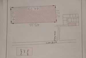 منزل بقطعه ارض واجهتين