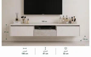 TV UNIT NEW DESIGN WATERPROOF WOOD 180CM TO 200CM SIZE FOR 90INCH TV