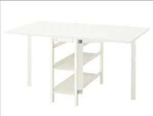 طاولة طعام قابلة للطي مع رف