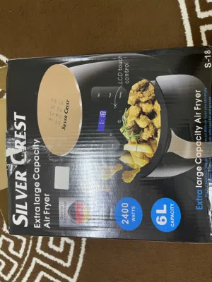 قلايه هوائيه مع غلايه قهوه كهربائيه " شبه جديد "