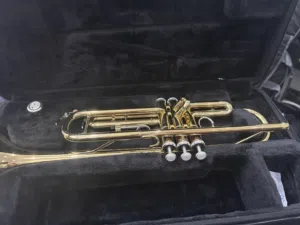Yamaha brass trumpet.