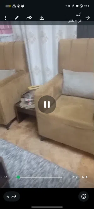 طقم كنب ما صرله اشهر