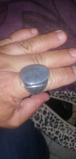 خاتم فضة رجالي تفصيل خاص