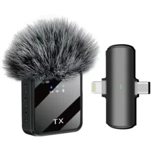 الميكروفون_اللاسلكي F15 يتميز بميزة التوصيل والتشغيل ومناسب للبث المباشر والمقابلات وتسجيل مقاطع