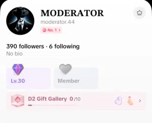 TIKTOK ID LEVEL 30 for SALE