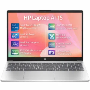 HP AI Business Laptop 15-fd1062ne, Intel Ultra 7 155H