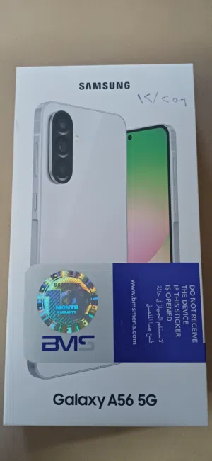 جديد جديد سامسونج A56 5g نسخة جديدة  RAM 12GB سعة 256 جيجا كفالة شركة