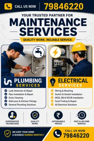 PLUMBING AND ELECTRIC MAINTENANCE WITH GOOD SKILLS خدمات صيانة السباكة والكهرباء