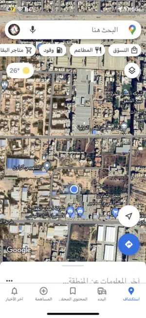 قطعة أرض للايجار وللاستثمار التجاري