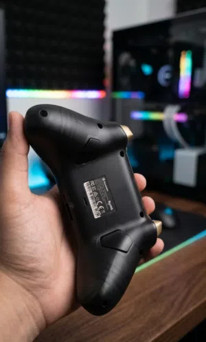 السلام عليكم gamesir controller كلاود فلوكس اصدار الذهبي يد نظيفة وخالية من العيوب باذن