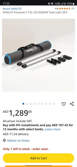 Video/Photo Nanlite RGB Light NEW