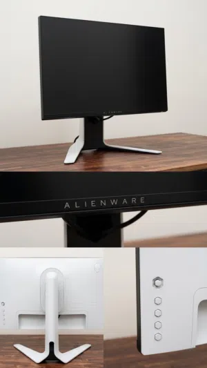 Alienware 25 IPS LED 240Hz Gaming Monitor - Lunar Light Whiteشاشة العاب الاصدار الابيض