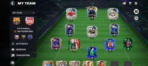 حساب فيفا موبايل اوفر 125
