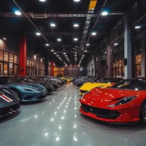 للبيع معرض سيارات مجهز بالكامل في ابوظبي للتواصل