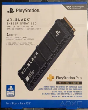 توفر SSD الخاص بجهاز PS5 بحجم 1TB سرعة 7300MB/S من WD