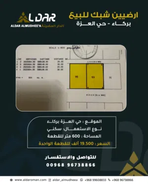 ارضيين شبك للبيع