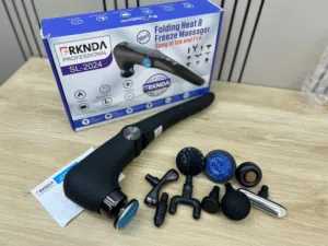 مسدس مساج احترافي RKINDA – تبريد وتسخين (Heat & Freeze)  علاج عضلي  استرخاء عميق  تقنية احتراف