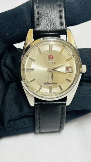 Rado Golden Horse Vintage Automatic Men’s Wristwatch Miner Glass Crack Swiss Made Collectible piece