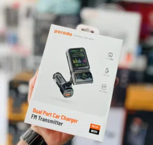 مشغل موسيقى للسياره مع شاحن PORODO DUAL PORT CHAR CHARGER
