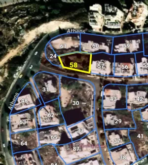 Residential Land for Sale in Ramallah and Al-Bireh Baten AlHawa