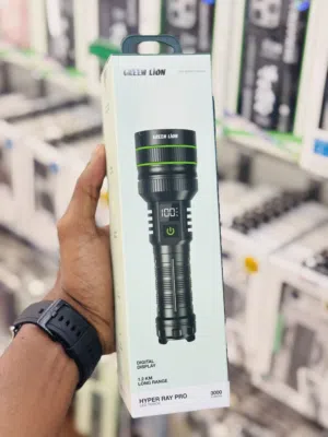 كشاف محمول مع باور بنك من جرينن لايون Green Lion Hyper Ray LED Torch