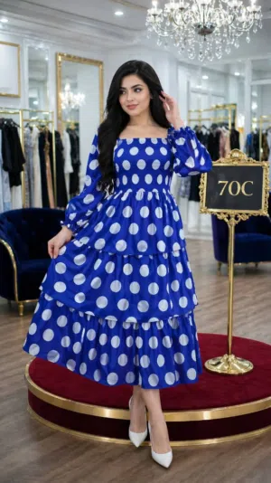 فساتين شيفون ناعم نسائيه بتصميم عصري وأنيق طبقات حصريًا وبسعر الجملة الجملة والكمية محدودة