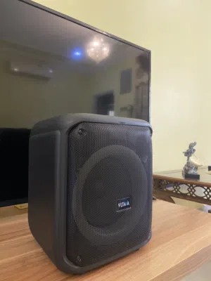 سماعات VLTAVA60W RMS BLUETOOTH/USB/TF/FM/AUX/Mic input/CD بلوتوث/يو اس بي/اف ام. LED RING LIGHTING