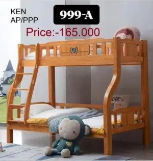 سرير خشبي بطابقين للأطفال Children Wooden Bunk Bed