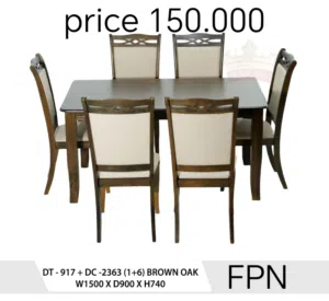 طاولة طعام جديدة تمامًا (1+6) (1+8) (1+10) BRAND NEW DINING TABLE (1+6) (1+8) (1+10)
