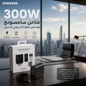 شاحن كهرباء مثلوث سامسونج 300W يدعم الشحن السريع جدا سوبر فاست بقوت 2.0 Vitenam