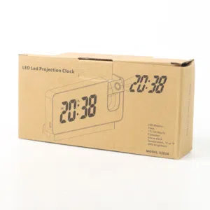 Brand New White LED Projection Alarm Clock (Model S282A)