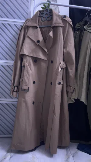 معطف ترنش لون بيجي رسمي