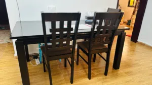 Brown Table with 4 chairs