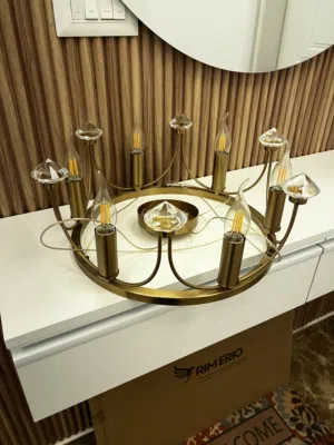 زوز ثريات متع ممر موديل حديث حلوات سعر كويس ركب طول سته لامبات