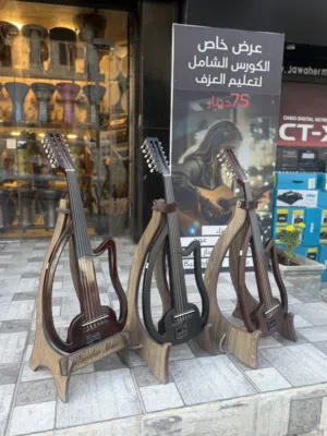 عود الكترك مفرغ شامي احترافي Electric Oud shami