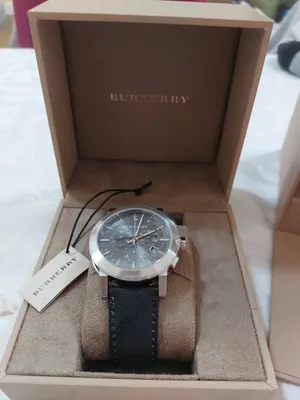 brand new  Men's Watch Burberry bu9362 Black Silver Swiss Made (  gifted from USA California )