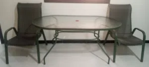 طاولة كبيرة 60 انش مع 4كراسي